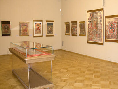 The Culture and Art of Central Asia, Exhibition view. Courtesy of The State Hermitage Museum
