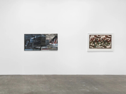 Anna Bella Geiger, Quase mapa, quase mancha, exhibition view. Courtesy of Mendes Wood DM