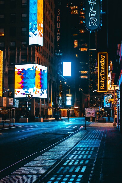 Deserted cities during the lockdown