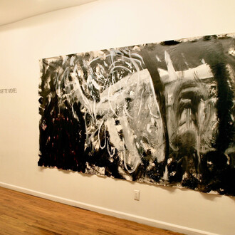 Exploring Conceptual Possibilities, 2023, installation view: Lisette Morel, “Medusa, Yemaya and Me”, Far Left, “Mi Eructo Caprichoso / My Impulsive Whim and My Mops”. Photo by Christian Carone. Courtesy of Wilmer Jennings Gallery at Kenkeleba