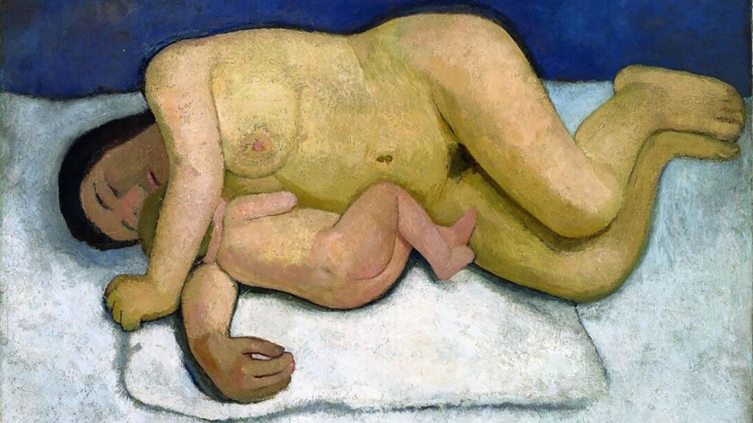 Paula Modersohn-Becker, Reclining Mother and Child II (1906)
