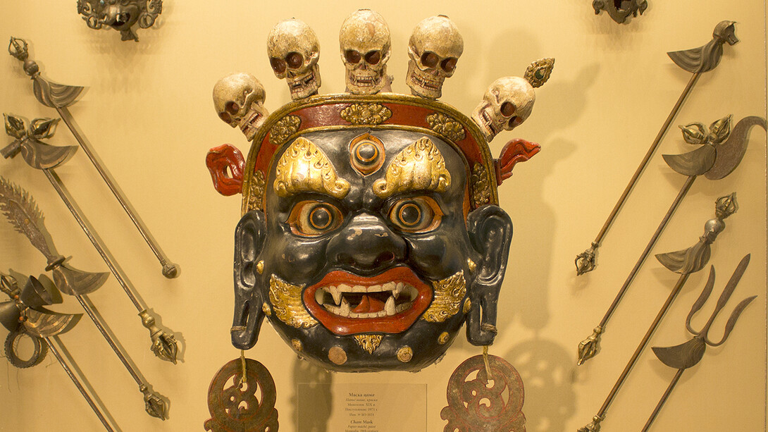 The Culture and Art of Central Asia, Exhibition view. Courtesy of The State Hermitage Museum