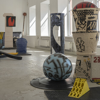 Rokas Janušonis, Jumble, exhibition view. Courtesy of Meno Parkas Gallery