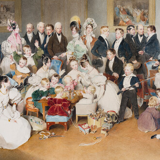 Peter Fendi, Gathering of the Austrian Imperial Family in the autumn of 1834, 1835. Courtesy of the Leopold Museum