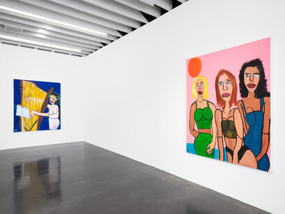 Ricky Burrows, The fringe, exhibition view. Courtesy of Harper's Gallery