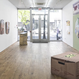 Lucia Hierro, Moving day, exhibition view. Courtesy of Marc Straus Gallery