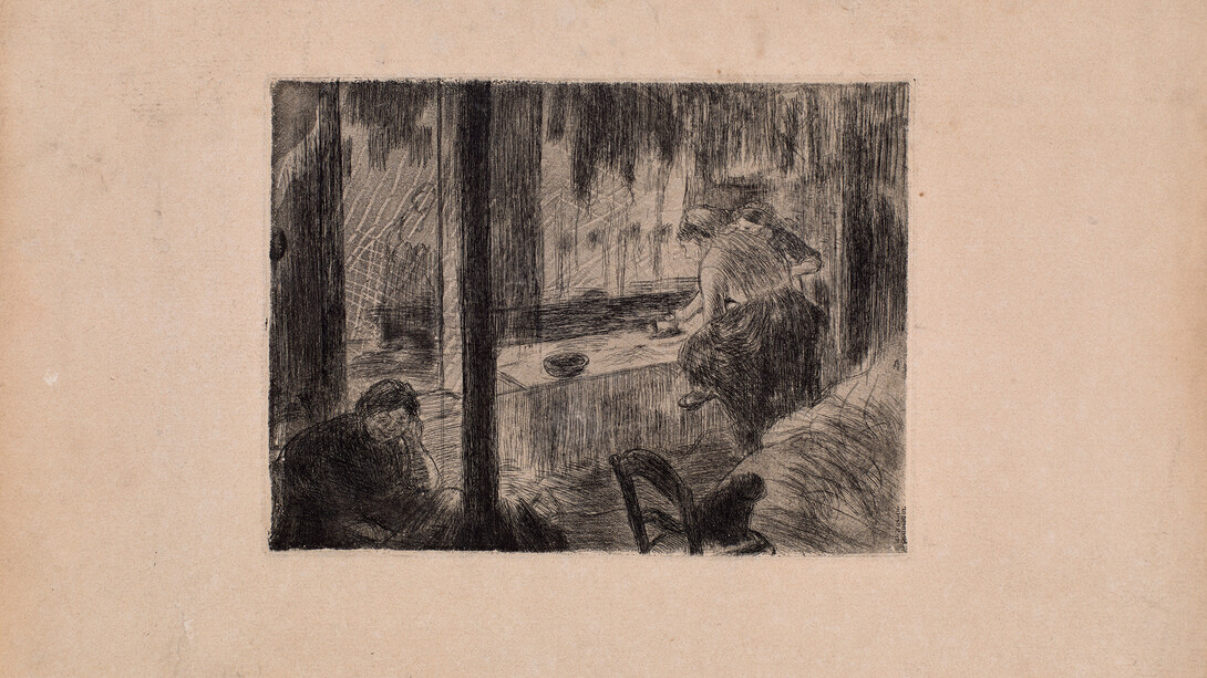 Edgar Degas, Les blanchisseuses (the laundresses), 1879. Courtesy of the Colby College Museum of Art