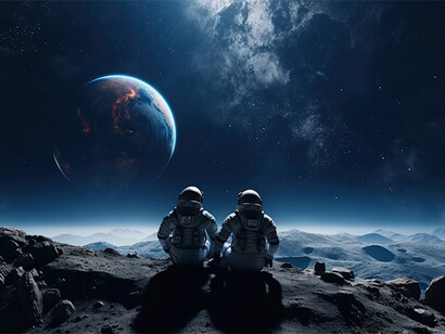 Astronautas observando. O filme trouxe uma nova dimensão às ideias de von Däniken, proporcionando uma experiência visual cativante que ecoou o impacto do livro