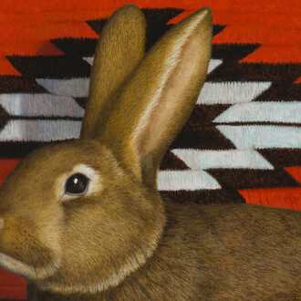 Tom Palmore, Navajo bunny (detail), 2026. Courtesy of LewAllen Galleries