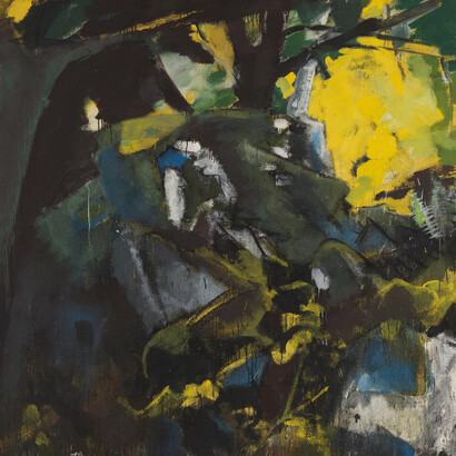 Bernd Koberling, Unter den bäumen, 1979. Courtesy of Contemporary Fine Arts