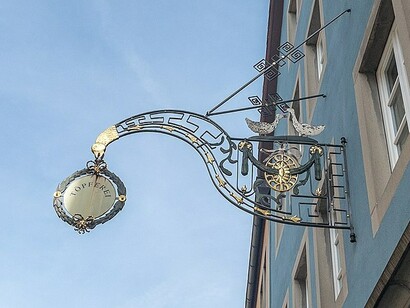 Sign in Rothenburg ob der Tauber, Germany