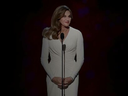 Caitlyn Jenner speaking at the ESPY Awards