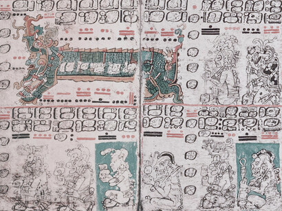 Códice de Dresde, fragmento, páginas 4 y 5