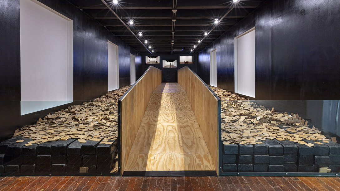 Eugene Macki, Reification, exhibition view. Courtesy of Mattress Factory