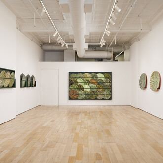 Marit Tingleff, Into the green, exhibition view. Courtesy of HB381 Gallery