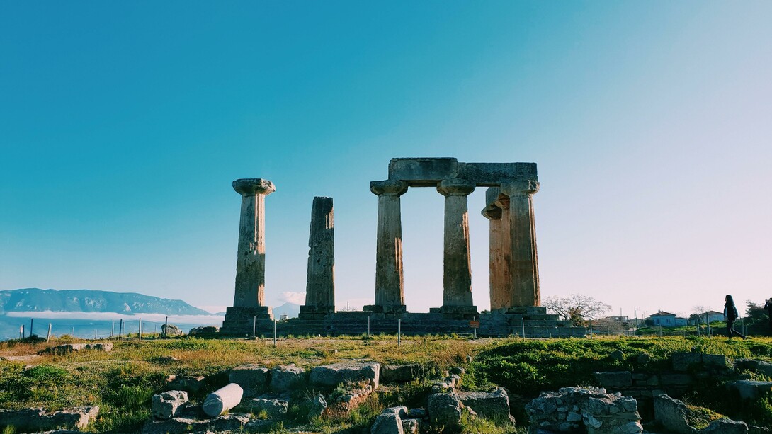 Tempo di Apollo a Delfi, Grecia