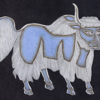 Nancy Blum, Black drawing: animal 10, 2020. Courtesy of Franklin Parrasch Gallery
