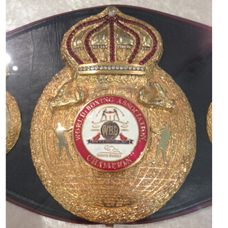 Ken Buchanan, World Boxing Undisputed Champion title belt close up