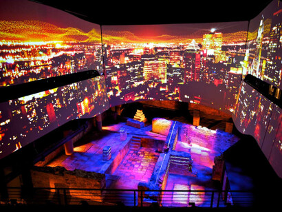 Yours Truly, Montréal multimedia show. Courtesy of Pointe-à-Callière