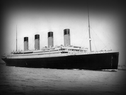 RMS Titanic verlässt Southampton am 10. April 1912