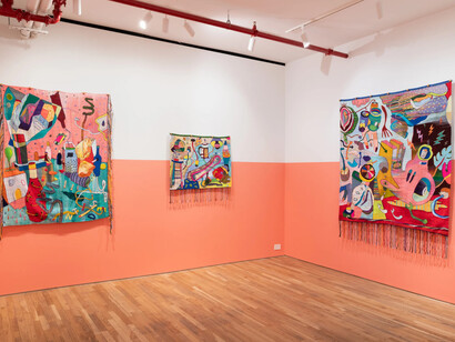 Sam Dienst, Cartoon logic, exhibition view. Courtesy of JLG Projects