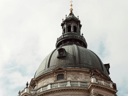 Close up of St Peter's Basilica's dome