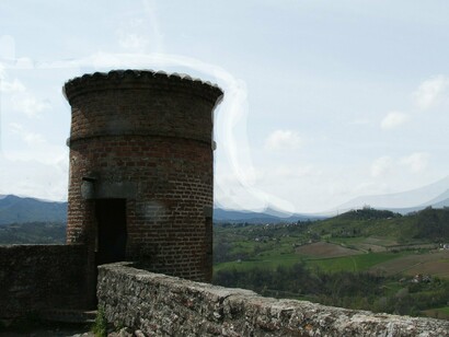 La torretta del forte, Gavi, Piemonte, Italia