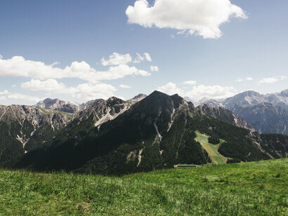 Green fields and neverending mountain ranges dominate the Alps