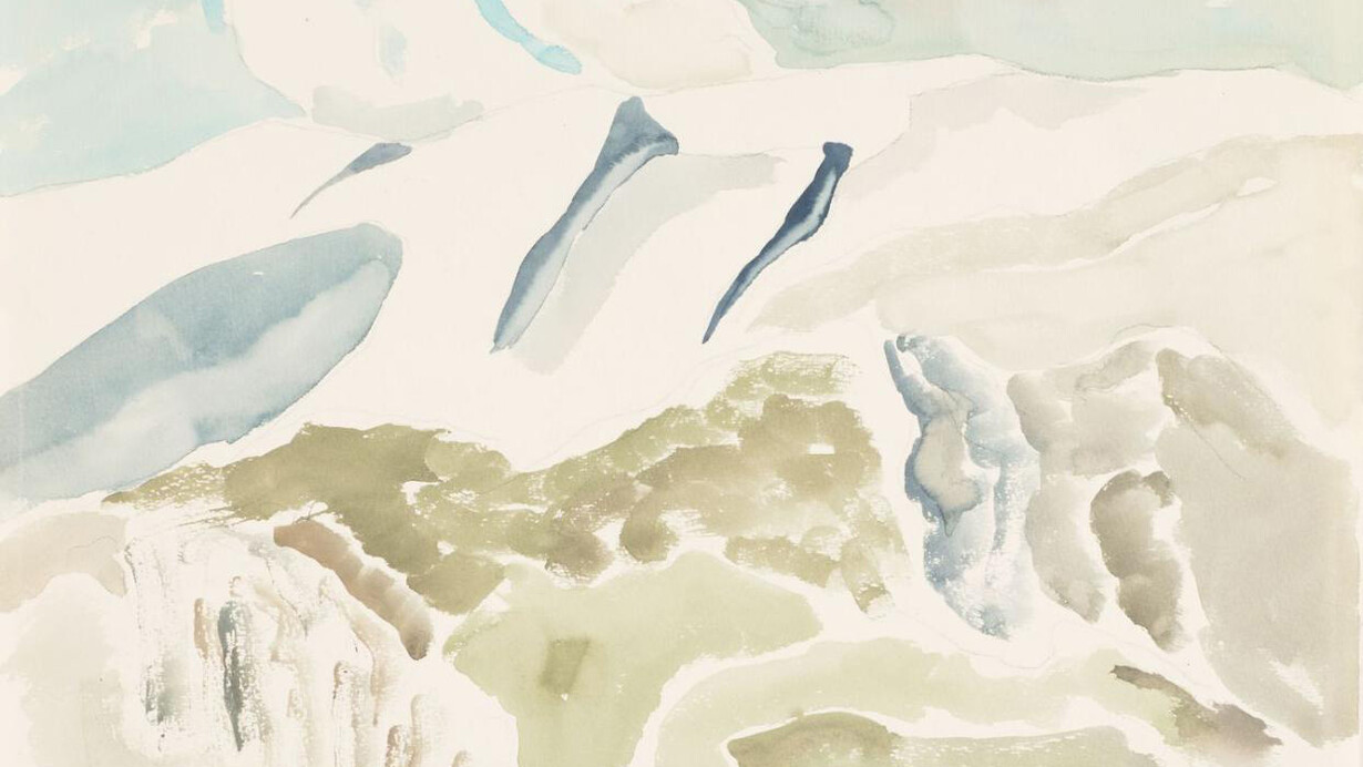Y.N. Larin, Snow in the mountains, 1983. Courtesy of New Tretyakov Gallery