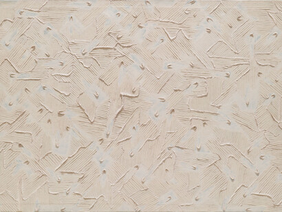 Park Seo-Bo, Ecriture No. 920215, 1992, Technique mixte avec papier coréen Hanji sur toile, 70,5 x 102,5 cm / 27 1/2 x 40 1/5 inches, Courtesy Galerie Perrotin
