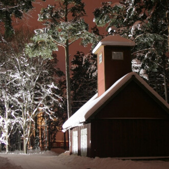 Orgmetsa fire village. Courtesy of Estonian Open Air Museum