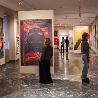 Japan modern poster, exhibition view. Courtesy of Designmuseum Danmark