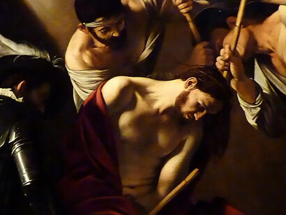 Crowning of Thorns, by Michelangelo Merisi da Caravaggio