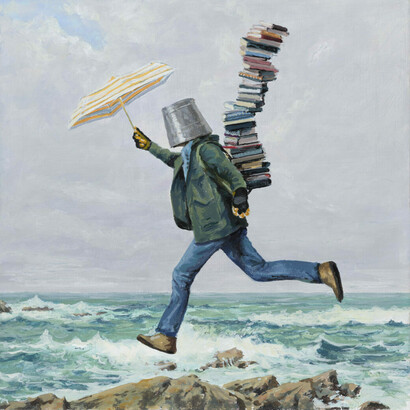 Ethan Murrow, The clearcut reporter, 2024. Courtesy of Winston Wächter Fine Art Gallery