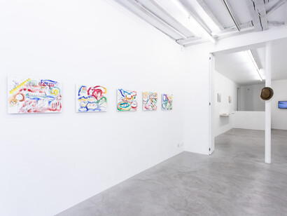 Marcos Lutyens, Hypnotic show, exhibition view. Courtesy of Alberta Pane Gallery