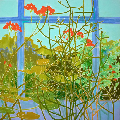 Gillian Theobald, Fictive space 127 (sill), 2024. Courtesy of Kathryn Markel Fine Arts Gallery