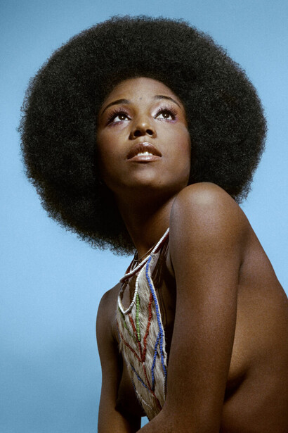 Kwame Brathwaite, Untitled (Radiah Frye who embraced natural hairstyles at AJASS Photoshoot), ca. 1970. Courtesy of High Museum of Art