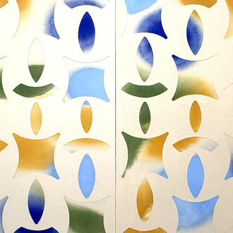 Kathleen Kucka, Sky to ground - Cut out series (detail), 2026. Courtesy of Heather Gaudio Fine Art