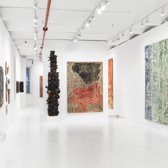 Sari Dienes, Night eyes, exhibition view. Courtesy of Eric Firestone Gallery