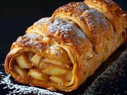 Originariamente noto come "apfelstrudel", questo dolce ha conquistato i palati degli aristocratici austriaci grazie alla sua combinazione di mele dolci, cannella profumata e pasta sottile e croccante