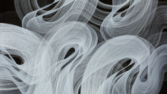 Shahla Dadsetan, "Sans titre", pigment and acrylic medium on canvas, 89 x 146 cm, 2018 © Nabil Boutros