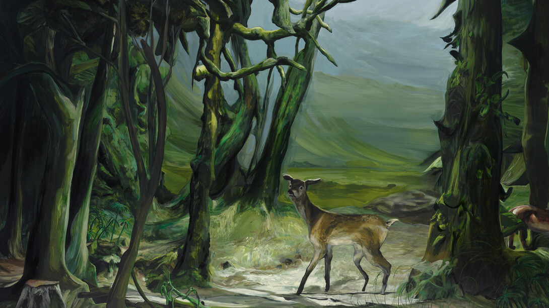 Emma Webster, A twig snaps underfoot, 2024. Courtoisie de la Galerie Perrotin