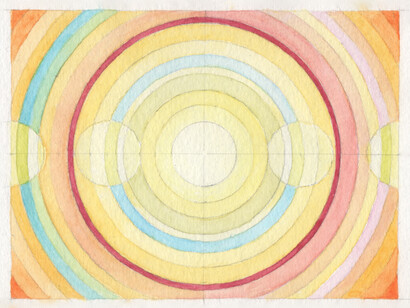 Transition #3, watercolour and pencil, Mark Weighton, 2020