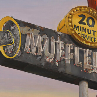 Terry Thompson, Mufflers (detail), 2026. Courtesy of Andra Norris Art Gallery