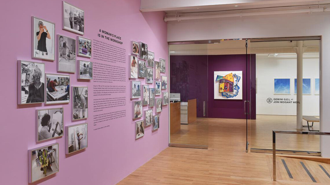 Various artists, A woman’s place is in the workshop, exhibition view. Courtesy of Gemini G.E.L. at Joni Moisant Weyl