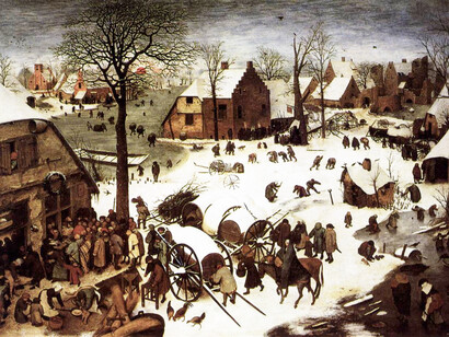 The Census at Bethlehem painting, Pieter Brueghel