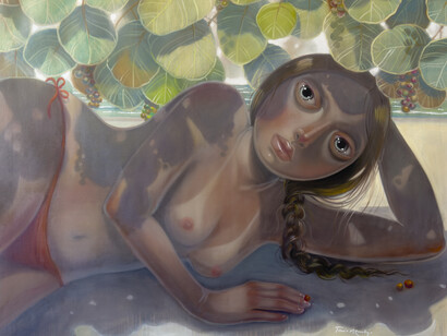 Tania Marmolejo, La contemplativa (The contemplative), 2024. Courtesy of Lyle O. Reitzel Gallery