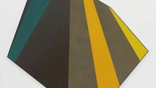 Kenneth Noland, Vault, 1976, acrylic on canvas, 72-3/4" x 90-1/2" (184.8 cm x 229.9 cm)