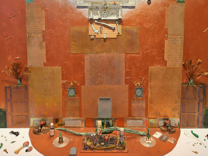 Betye Saar, Mojotech, exhibition view. Courtesy of Roberts Projects