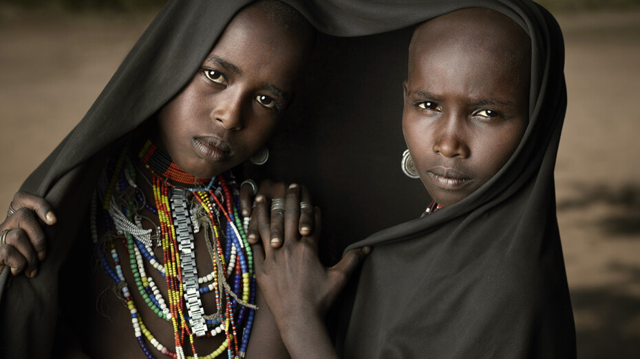 Young girls in Africa